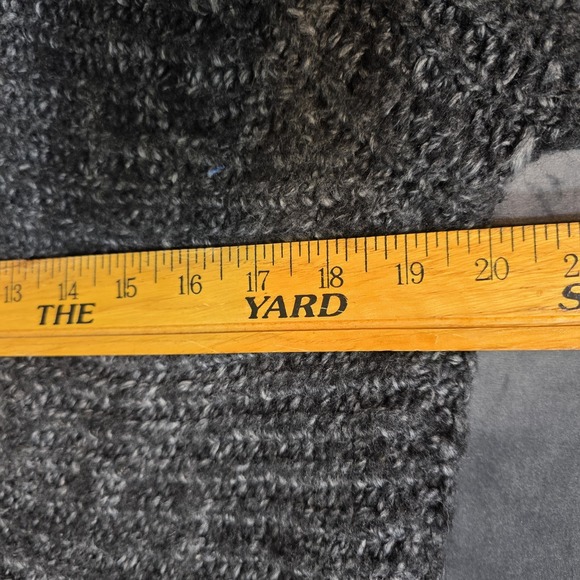 Express XL Gray Wool Acrylic Shawl Collar Open Front Long Knit Cardigan Sweater - Picture 5 of 7